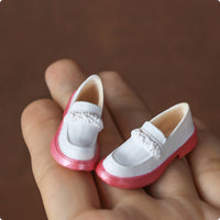 Doll Loafer Realistic Design Pull-on Doll Shoe Material Miniature Footwear for OB22 Dolls