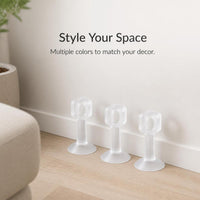 Silicone Door Stopper Wall Protector - Self-Adhesive, Punch-Free, Noise-Reducing Door Handle Bumper for Home and Office