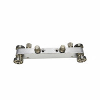 Aluminum Alloy Nut and Saddle Sanding Jig Knurled Knobs Adjustable Guitar Sanding Jig Stainless Steel Guitar Nut Sander End Rollers for Home Workshop