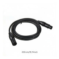 3-Pin   Cable Noise Reduction Male to Female   Cable Braided Insulation 3-Pin Audio Cord for Artists