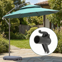Umbrella Handle with Mounting Bar Easy to Install Umbrella Fixed Handle Hardware Heavy-Duty Long-Lasting for DIYers