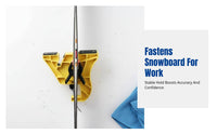 Snowboard Tuning Bracket, Clamp for Board Maintenance, Soft Plastic, Secure Support for Repairs