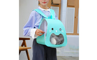 Foldable Pet Carrier Backpack Large Capacity Foldable Feline Travel Bag