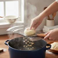 Stainless Steel Dough Press Tool Set for Geda Soup and Pasta