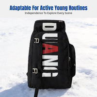 Letter Print Large Capacity Backpack, Oxford Cloth, Travel, Camping, Outdoor Dining, Ski Board Storage