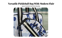 Pickleball Paddle Bag Adjustable Strap Crossbody Pickleball Pouch Single Shoulder Paddle Case External Pocket for Outdoor