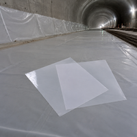 Ethylene-Vinyl Acetate Waterproof Membrane Sheet, for Tunnel Construction, Semi-Transparent White, New Material Synthetic Film, Structure Durability Assurance Sheet