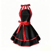 Waterproof Apron TPU Material Princess Apron Easy to Clean Covering Garment for Women