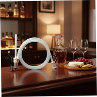 Single-Button Operation Self-Priming Liquor Pump Food Grade Silicone Tube Electric Wine Pump for Winemakers, Home Brewers, Bottling