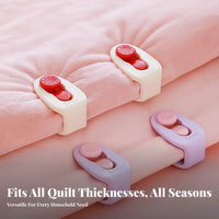6 Pieces Duvet Cover Clips Non-Slip Anti-Move Quilt Clip Firm Hold Pin Quilt Fasteners