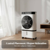 Portable Air Chiller Humidifying Function Twin Air Blower Chiller Three Settings Water Cooling Fan for Homeowners, Office Workers
