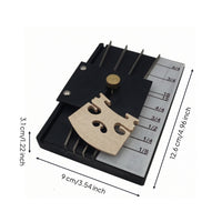 Violin Bridge Notch Marking Tool Accurate Bridge Marker with Adjustment Knob Stable Alignment Tool for Luthiers