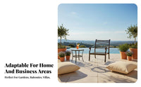 4 Pieces 4-Piece Sofa and Armchair Set Weather-Resistant Outdoor Furniture Rustresistant Frame Patio Lounge Group for Families, Balcony, Garden, supportyard