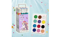 12 Pieces Non-Bleeding Clear Carry Case Marker Set Presseffortless Acrylic Marker Set
