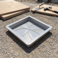 Paving Mold with Floral Pattern Square Walkway Mold Path Maker Textured Walk Maker Reusable for DIYers, Garden Paths, Patios