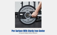 Rubber Coated PEV Barbell Plate, Hand Grip Weight Plate, Commercial & Home Gym, Large Hole, Strength Training Accessory