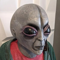 Gray Big Eye Alien Mask Halloween Latex Head Mask