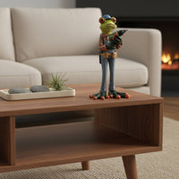 Engineer Frog Statue Birthday Gift Repairman Frog Figurine Unique Design House Decoration for Engineers, Handymen, Desktop, Garden, Bookshelf