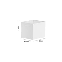 Foldable Storage Box Rectangular Storage Box with Handle Container Multipurpose for Shelf, Closet