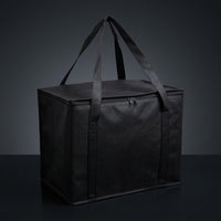 Cool Bag and Insulated Box for Hot Cold Food, Large 30*25*25cm Cool Box for Shopping Bags, Foldable Food Delivery Bag, Handheld Delivery Bag