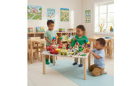 Tabletop Wooden Activity Table Fine Motor Educational Busy Board Table Sensory Wooden Activity Center Learning for Preschoolers