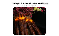 6 Pieces SmokeLess Taper Candle Romantic Atmosphere Decorative Taper Home Lighting Decor Decoration for Homeowners, Table Centerpiece, Mantelpiece