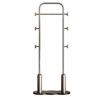 Space Saving Complimentary Standing Valet Stand Minimalist Design Clothing Rack Large Capacity Home Furniture Stable Base for Homeowners, Renters, Adults, Entryway, Living Room, Apartment, Walk-in Closet
