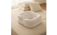 Inflatable Shampoo Basin with Hose Cushioned Inflatable Hair Washing Basin with Pillow Easy-to-Wipe Shampoo Bowl for Home Care