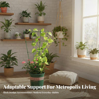 Adjustable Height Stackable Circular Trellis Multi-Purpose Plant frame Easy to Assemble climbing plant Holder Weather Resistant for Houseplant Owners, Gardeners, homeowners, Potted Plants, Indoors, Living Room, Balcony