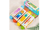 Wooden Twist Cube Sensory Twist Block Puzzle Twisting Cube Compact Picture Matching Toy Lightweight for Toddlers, Travel