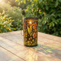 Solar Lantern with Hanging Loop Hollow Lamp Automatic for Garden