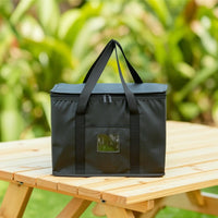Insulated Tote Bag Reusable Tote Bag with Clear Window Stable for Shoppers, Picnics