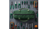 Canvas Tool Bag Heavy-Duty Zippered Tool Bag Organizer for Mechanics, Electricians, Job Site, Workshop, Car