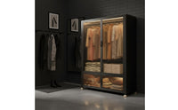 Easy to Clean Modular Metal Wardrobe Doors Clothing Organizer Bedroom Furniture for Children