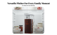 Large Capacity Water Carafe Heat Resistant Cold Brew Coffee Pitcher Measurement Markings Cold Brew Coffee Maker for Home, Office