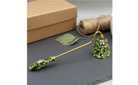 Candle Wick Smotherer Smokeless Dome Candle Wick Smotherer Foliage Enamel Wick Smotherer Elegant Design Rust Resistant