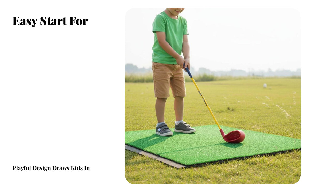 Large Sweet Area Kids Golf Club Lightweight Oversized Plastic Golf Club Forgiving Design for Boys, Juniors, Outdoor, Backyard, Driving Range