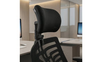 Adjustable Headrest with Clamp Ergonomic Chair Headrest Attachment Neck Support Attachment No-Drill Head Support Cushion Mesh