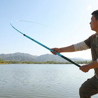 Carp Fishing Rod Portable Telescopic 4 Section 65cm Collapsed Fiberglass Stream