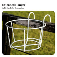Space-Saving Balcony Pot Hanger Easy Installation over-the Pot Frame Anti-Rust ing Planter Weather-Resistant for Apartment Dwellers, Home Decorators, Homeowners, Fence, Patio, Deck, Porch