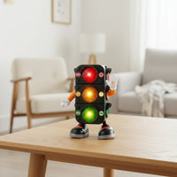 Musical Traffic Light Toy | Rechargeable, Interactive Toy with Music, for Early Learning