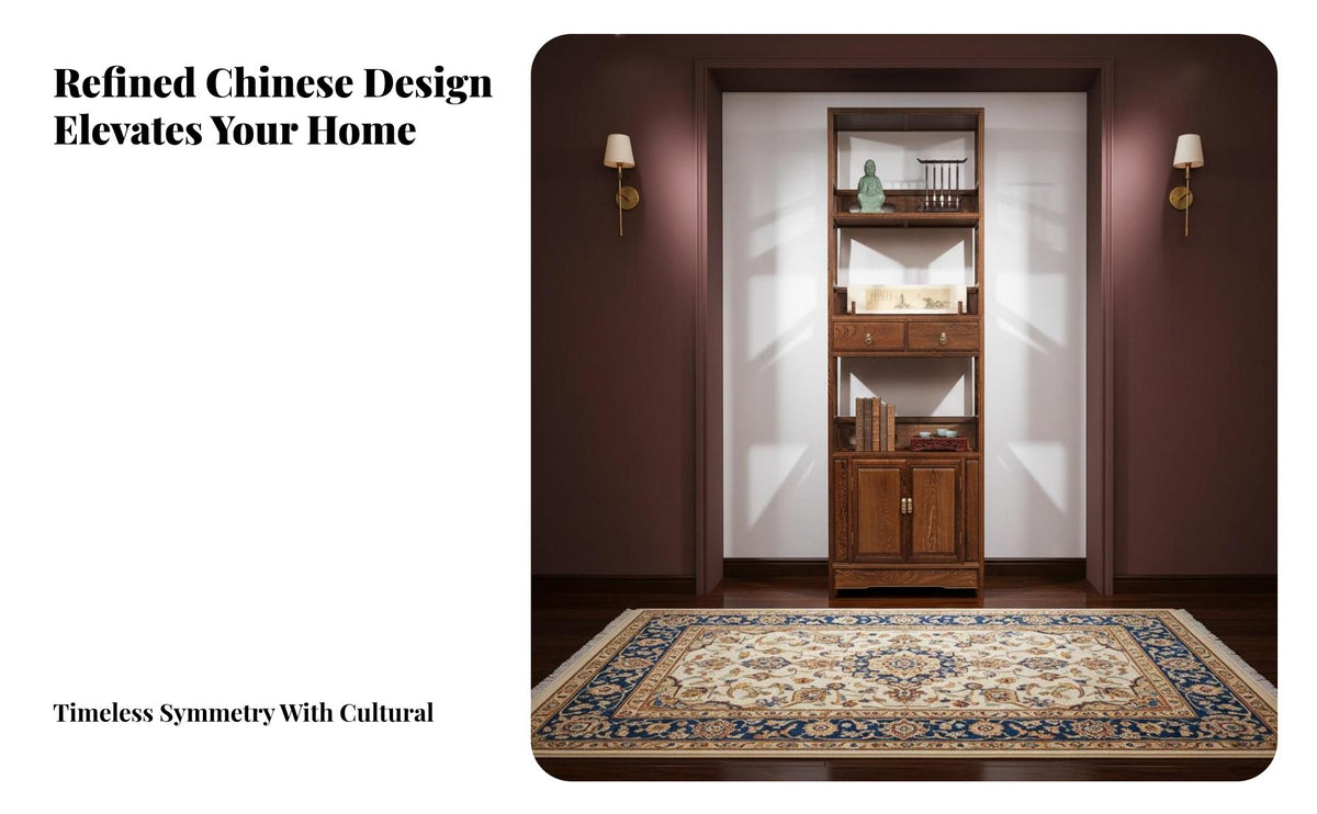 New Chinese aesthetic Collectible Showcase Multimulti-tier Shelving Asymmetrical Curio Cabinet Large Capacity Display Shelf Sturdy Construction for Book Lovers, Interior Designers, Study Room, Home Office, Entrypath, Playroom