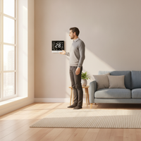 Smart WiFi Gas Boiler Thermostat with Touchscreen for Underfloor Heating, APP & Voice Control