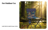 Foldable Design Zippered Pouch Stool Folding Camp Seat Compact Size Outdoor Gear Lightweight for Commuters, Travelers, Fishing, Camping, Travel, Picnics