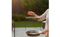 Multifunction Hanging Bird Bath Removable Metal Bird Bath Multipurpose Garden Decor Easy to Hang for Backyard, Patio