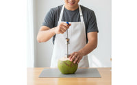 Stainless Steel Coconut Opener Comfortable Grip Coconut Hole Opener Portable Food Prep Gear for Juice Bar