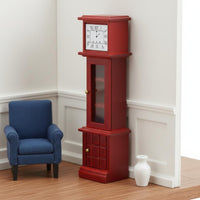 Miniature Standing Clock Decorative Floor Clock Model Compact Size Dollhouse Furniture