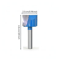 Flat Bottom Router Bit Straight Shank Bottom Flattening Router Bit Wood Cutter Carbide Tool Long-Lasting for Woodworkers