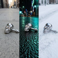 Skull Head Turn Indicator Chrome Skull Turn Indicator Motorcycle Blinker Bright Motorcycle Indicator Light Universal Fit