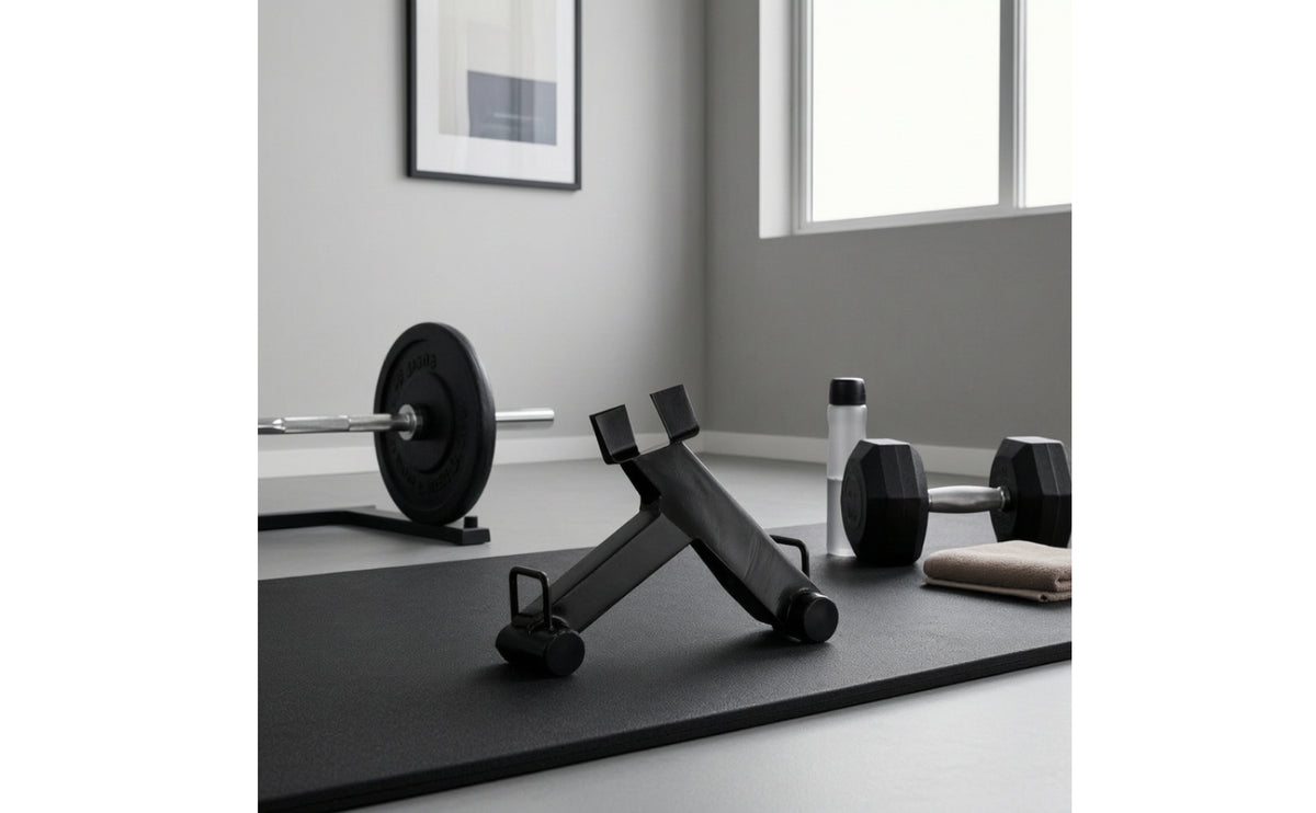 Barbell Plate Changer Back-Saving Deadlift Jack Compact Barbell Lifter with Cradle for Powerlifters, Weightlifters, Deadlifts, Strength Training